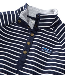 Women's Lakewashed Double-Knit Quarter-Snap Stripe
