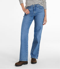 High-Rise Relaxed Wide-Leg Women's L.L.Bean Everyday Stretch Jeans