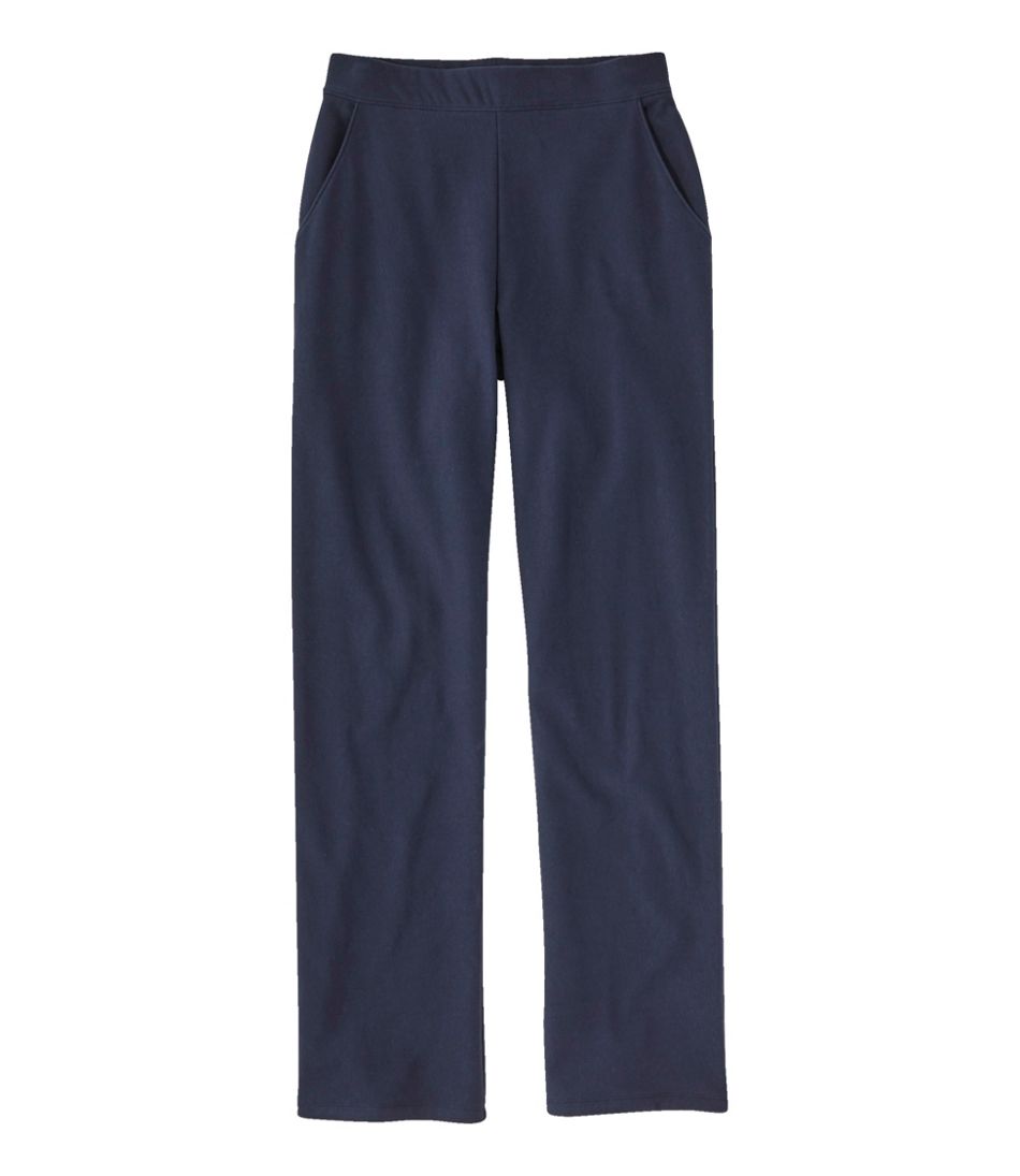 Fleece-Backed Straight-Leg Women's Perfect Fit Pants