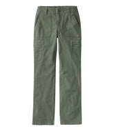 Women's 207 Vintage Cotton Canvas Pants Mid-Rise Straight-Leg Cargo