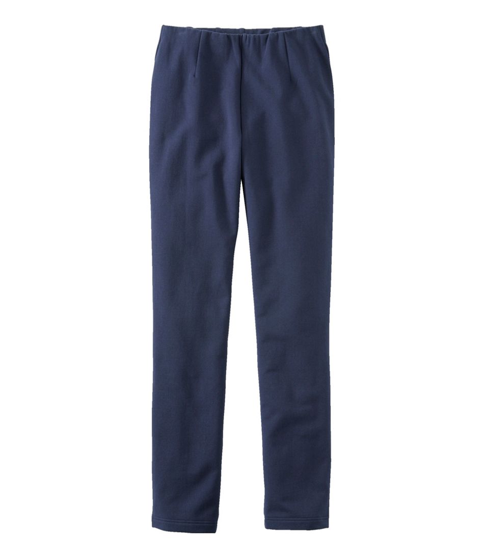 Fleece-Backed Slim-Leg Women's Perfect Fit Pants