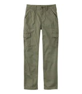 Mid-Rise Straight-Leg Cargo Women's Comfort Stretch Pants