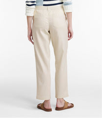 High-Rise Ankle Women's Comfort Stretch Cotton/Linen Pants