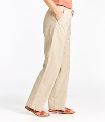 Women's Sunwashed Canvas Pants High-Rise Straight-Leg