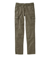 Women's Stretch Canvas Cargo Pants Mid-Rise Straight-Leg