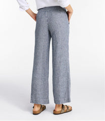 Stripe Women's Premium Washable Linen Pull-On Pants