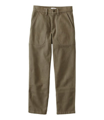 Women's Signature Washed Cotton Barrel Pants High-Rise Tapered Leg