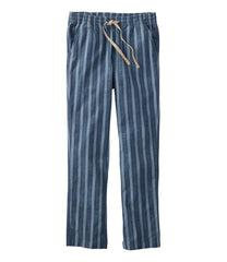 Mid-Rise Tapered-Leg Chambray Ankle Pants Women's Lakewashed Pull-On Chinos