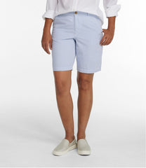 Women's Comfort Stretch Shorts Seersucker Bermudas 9"