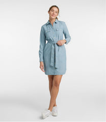 Button-Front Women's Signature Camp Shirt Dress