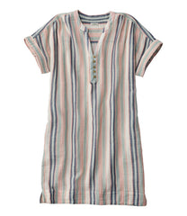 Women's Cloud Gauze Short-Sleeve Shift Dress Stripe