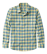 Men's Wrinkle-Free Ultrasoft Brushed Cotton Shirt Long-Sleeve Slightly Fitted Untucked Fit