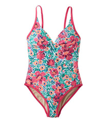 Women's Coastal Essentials Swimwear V-Neck Tanksuit Print