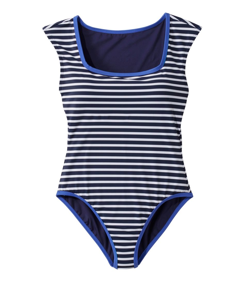 Squareneck Tanksuit Print Women's Coastal Essentials Swimwear