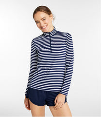 Quarter-Zip Stripe Women's SunSmart® UPF 50+ Sun Shirt