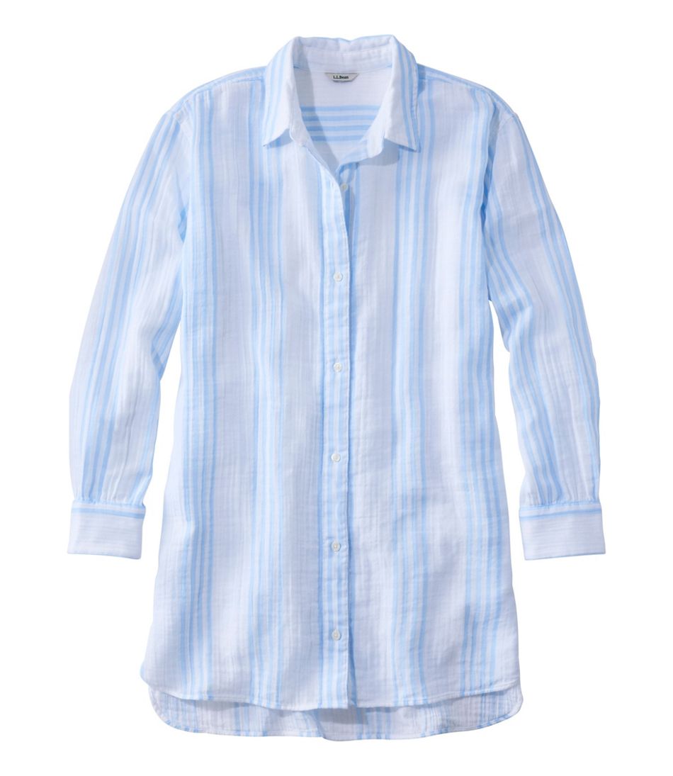 Women's Cloud Gauze Cover-Up Shirt Stripe
