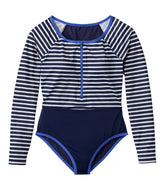 Women's Coastal Essentials Swimwear Long-Sleeve Tanksuit Print