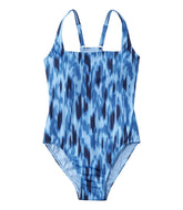 Squareneck Tanksuit Print Women's New Currents Swimwear