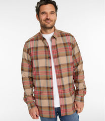 Men's Scotch Plaid Flannel Shirt Traditional Fit