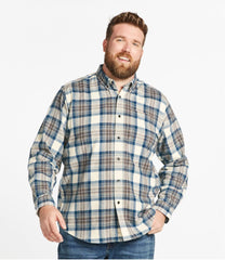 Men's Scotch Plaid Flannel Shirt Traditional Fit
