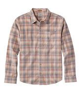 Men's Sunwashed Corduroy Shirt Slightly Fitted Untucked Fit Plaid