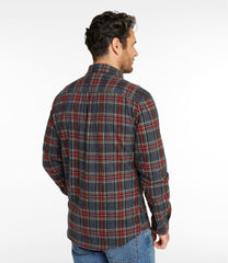 Men's Scotch Plaid Flannel Shirt Slim Fit