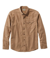 Men's Brushed Jaspé Twill Shirt Traditional Untucked Fit