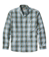 Print Traditional Untucked Fit Long-Sleeve Men's Comfort Stretch® Chambray Shirt