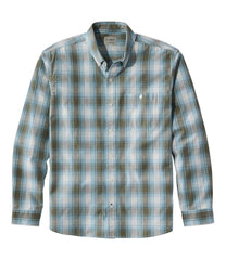 Print Traditional Untucked Fit Long-Sleeve Men's Comfort Stretch® Chambray Shirt