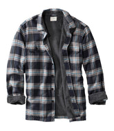 Men's Fleece-Lined Flannel Shirt Traditional Fit