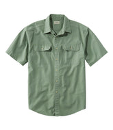 Traditional Fit Short-Sleeve Men's Sunwashed Canvas Shirt