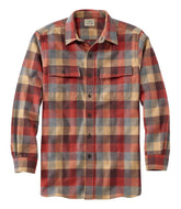 Plaid Men's Chamois Shirt Slightly Fitted