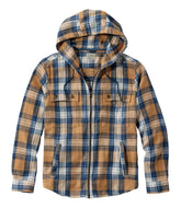 Plaid Slightly Fitted Untucked Fit Men's 1912 Field Flannel Shirt Hooded