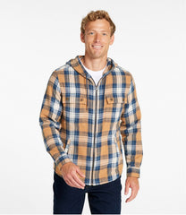 Hooded Slightly Fitted Untucked Fit Plaid Men's 1912 Field Flannel Shirt
