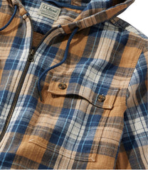 Hooded Slightly Fitted Untucked Fit Plaid Men's 1912 Field Flannel Shirt