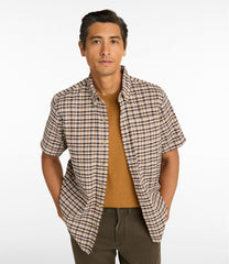 Slightly Fitted Untucked Fit Short-Sleeve Men's Stonecoast Hemp Shirt