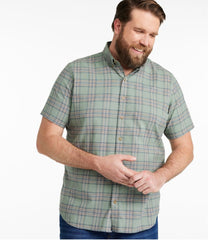 Slightly Fitted Untucked Fit Short-Sleeve Men's Stonecoast Hemp Shirt