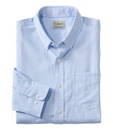 Men's Comfort Stretch Oxford Shirt Stripe Traditional Untucked Fit