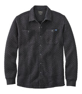 Men's Quilted Sweatshirts Snap Overshirt