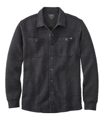 Men's Quilted Sweatshirts Snap Overshirt