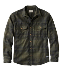 Plaid Men's Maine Guide Lightweight Wool Field Shirt
