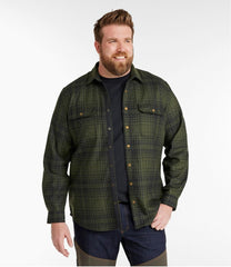 Plaid Men's Maine Guide Lightweight Wool Field Shirt