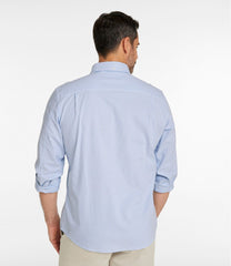 Slightly Fitted Untucked Fit Men's Comfort Stretch Oxford Shirt Stripe