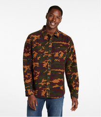 Print Slightly Fitted Untucked Fit Men's Bean's Moleskin Shirt