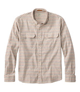 Stripe Men's Stonecoast Hemp Shirt Slightly Fitted Untucked Fit Long-Sleeve