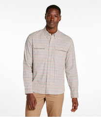 Stripe Men's Stonecoast Hemp Shirt Slightly Fitted Untucked Fit Long-Sleeve