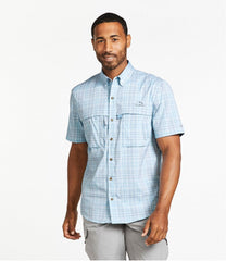 Men's Tropicwear Shirt Plaid Short-Sleeve