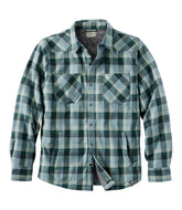 Hi-Pile Fleece-Lined Plaid Men's Katahdin Performance Flannel Shirt-Jacket