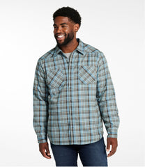 Hi-Pile Fleece-Lined Plaid Men's Katahdin Performance Flannel Shirt-Jacket