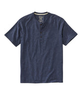 Short-Sleeve Henley Men's Comfort Stretch Pima Tee Shirt